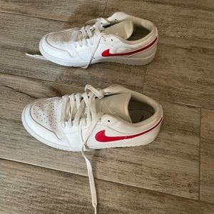 Women’s Nike Air Jordan Low- Pink and White- Size 7.5